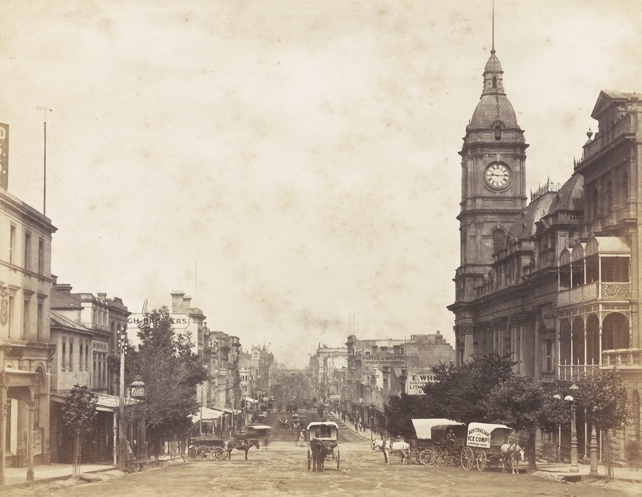Collins street looking west, c 1880s