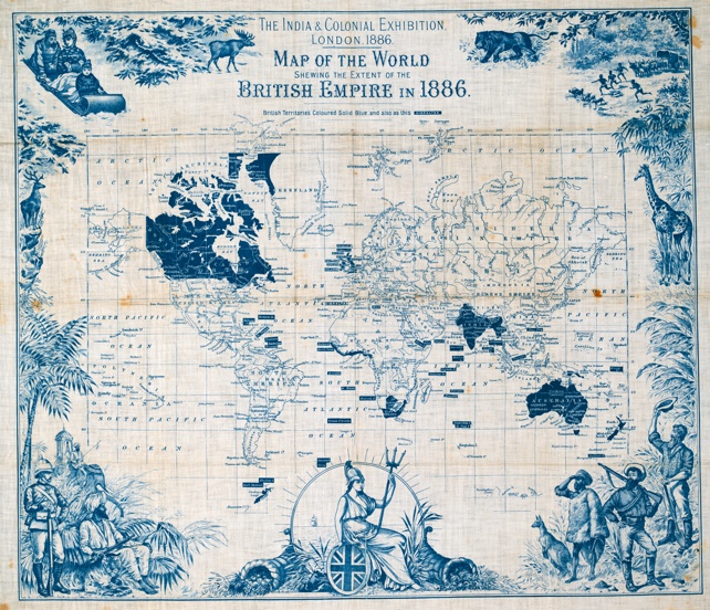 Map of the British Empire, 1886