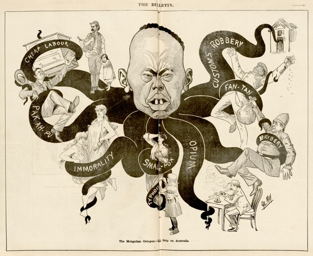 A cartoon from The Bulletin of the'Mongolian octopus'