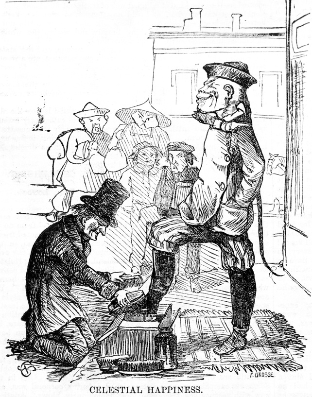Cartoon from the Melbourne Punch, 1855