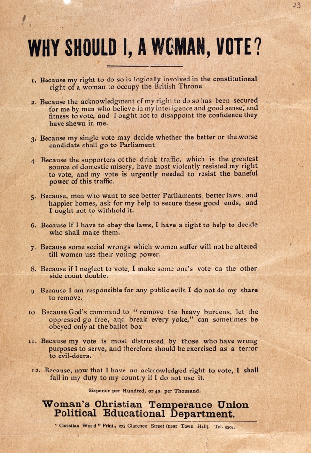 A Christian temperance Union leaflet