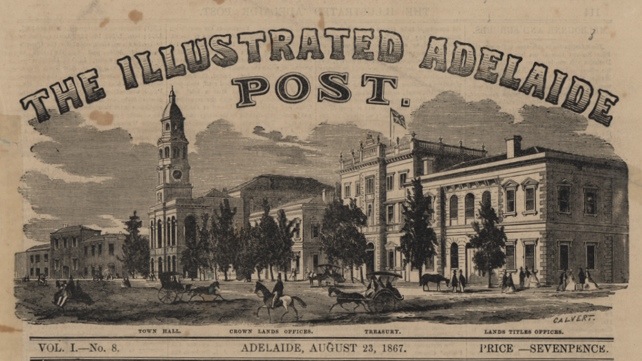 An image of The Illustrated Adelaide Post masthead from 23 August 1867