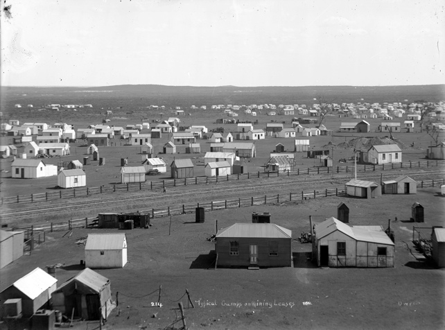 A photo of camps on mining leases, 1894.